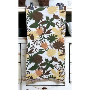 Sonoma Earth Tone Floral Leaf Pattern Rectangle 108" x 60" Autumn Thanksgiving